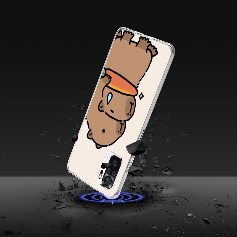 Funny Capybara Cartoon Animal Phone Case For Xiaomi Redmi Note 15 14 14S 13 12S 12 Pro Plus 11S 11 10S 10 4G Cover 11E 11T 5G Pr
