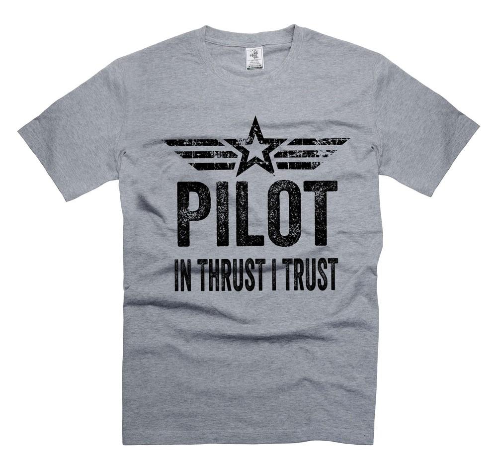 Футболка пилота  В тягу верю  - Мужской Подарок на День Рождения Рождество для Пилотов Унисекс Футболка S
