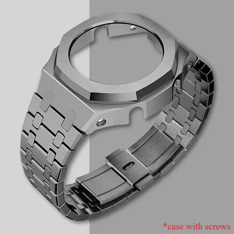 Gen4 Metal Case Bezel Frame GA2100 GAB2100 Casioak Mod Kit Modification Frame For GA2110 Metal Rubber Strap Accessory Wholesale