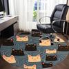 1pc Cat Water Office Round Area Rug, Under Office Chairs Bedroom Living Room Home Decor, Room Deco