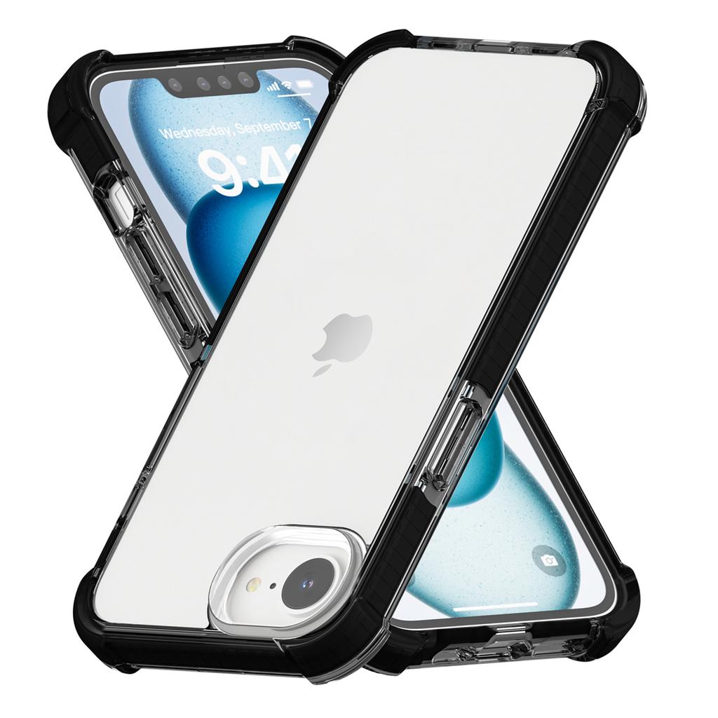 Für iPhone 16e Hülle 3-in-1 Sturzschutz TPU+TPE+Acryl Handyhülle