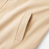 Lagogo light camel casual long sleeved zipper jacket