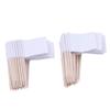 100 PCS Paper Wood Toothpick Flags Blank Design Cheese Markers Practical Cupcake Toppers  Buffet