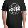 Best Grandpa Ever Fist Bump Circle Emblem Design T Shirt Adult S 4Xl