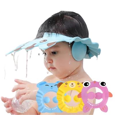 Adjust Shampoo Shower Bathing Bath Soft Cap Hat For Baby