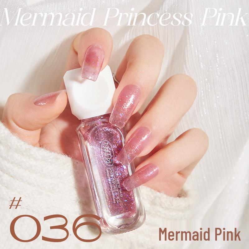 Quick Dry Non-Fading Nude Glitter Peelable Nail Polish