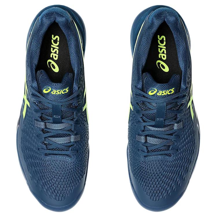 Asics Gel Resolution 9 Clay Mako Blue Safety Yellow