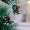 2D Christmas Dragon Acrylic Pendant Cartoon Xmas Flat Dragon Keychain  New Year