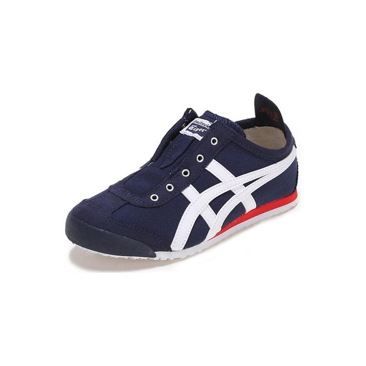 ONITSUKA TIGER MEXICO 66 Comfortable Slip Resistant Abrasion Resistant Low Top Sports Casual Shoes Navy Blue Kids' 1184A085-400