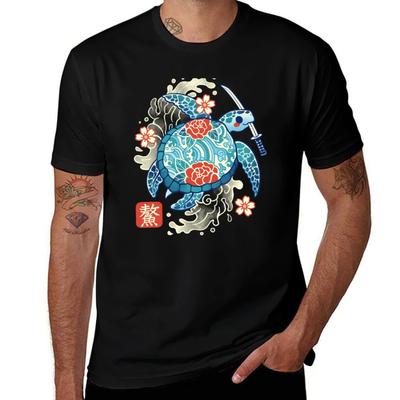 Japanese Sea Turtle TShirt Sporty Casual Quick Dry TShirt