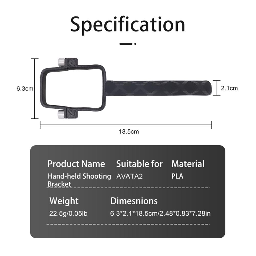For DJI Avata 2 One-lens Bottom Bracket Suitable Long Lens Ground Sky Connection Shooting Handheld Stand Display Accessorie