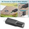 DC5521 Power Cable Adapter USB C Male to 5.5x2.1mm Converter 20V Input for 100W Power Source for Mini