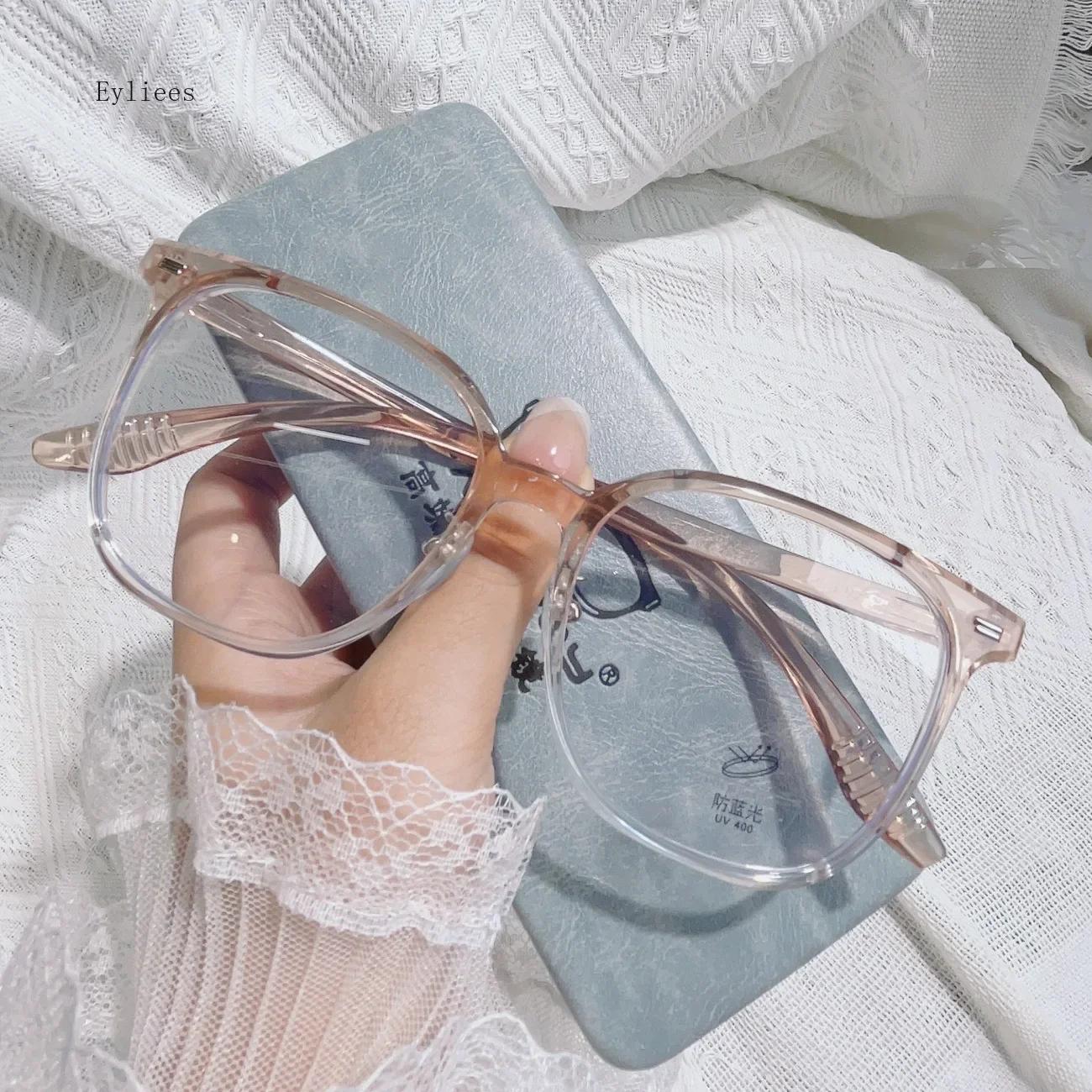 

lunette de vue femme Short-sighted Eyeglasses Women s Trendy Transparent Computer Glasses Anti-blue Optical Spectacle Eyewear 0