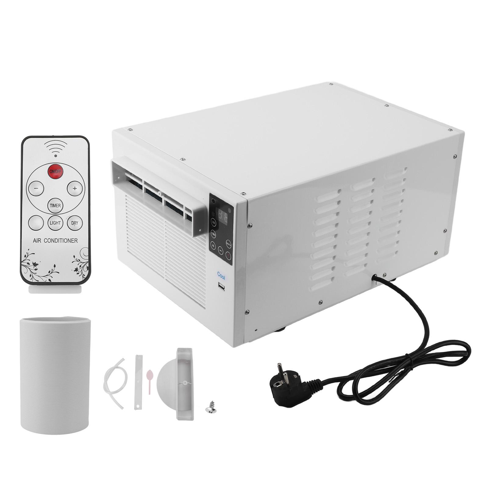 

Портативный кондиционер 1900BTU 280W мобильный кондиционер с дистанционным управлением для дома, общежития, офиса, кемпинга EU Plug 220V