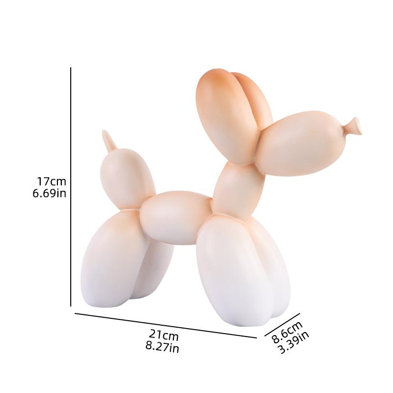Nordic Minimalist Resin Balloon Dog Sculpture for Home Decor Bedroom Living Room and Table Decoration Trendy Decorative Figurine