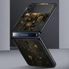 Fashion Starry Sky Stars Hard PC Phone Case For Samsung Galaxy Z Flip 7 6 5 4 Black Cover For Galaxy Z Flip 3 Foldable Funda Bag