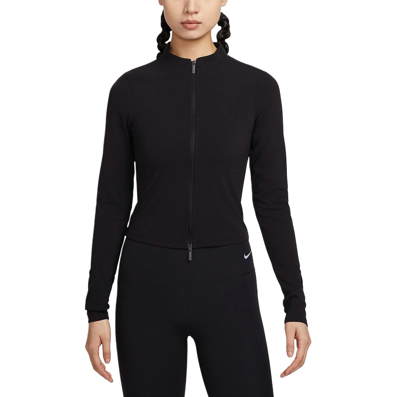 

Nike Кардиган-толстовка женский Zenvy Air Series быстросохнущий на молнии во всю длину с длинным рукавом верхняя одежда черный прохладный серый FV7424010 S