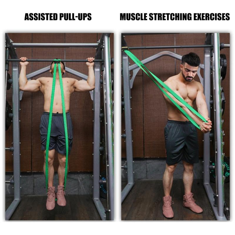 Langes Widerstandsband Elastisches Trainingsband Workout Dehnband für Übungen Krafttraining Körperdehnung