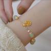 Design Fu Zeichen Armband weiblich Sansheng I natürlich Hetian retro High-End Ins Paar Freundin