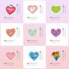 50 PCS Shiny Cute Heart Stickers - Kawaii Doodle Decals for Journal, Skateboard, DIY Craft