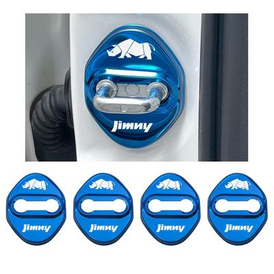 Haoshilianfa Compatible with New Suzuki Jimny JB64 Jimny Sierra JB74 Door Striker Cover Only Door Lock Cover Stainless Steel Cover Easy Installation