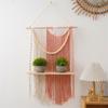 Handcrafted Macrames Wall Shelf Organizers User friendly Design Wall Hanging Shelf for Home Storage and Decoration