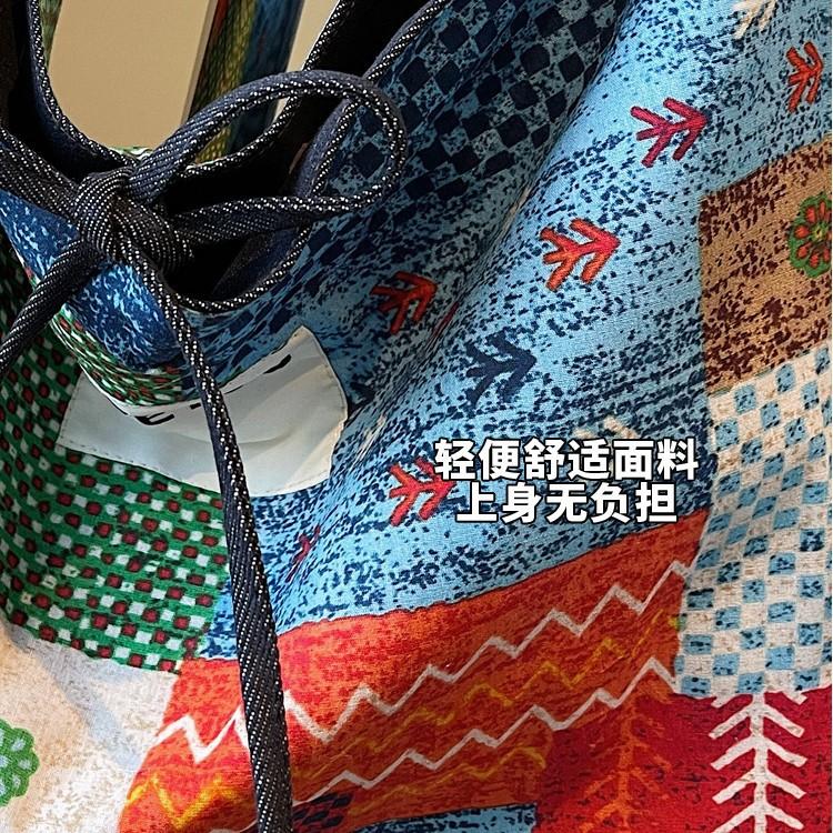 Spring and Summer Large-capacity Commuter Bag, Two-sided Back Tote Bag Women's Bag, New Niche Canvas Shoulder Bag