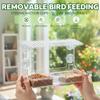 Weather Resistant Wild Birdfeeder See Through Windows Bird Feeder  Window Viewing