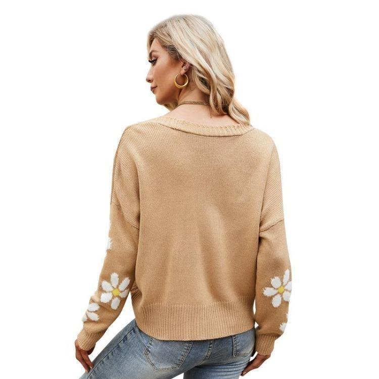 Casaco Cardigan de Tricô Preppy Moda Feminina Suéter Solto Outono Inverno Roupa Exterior