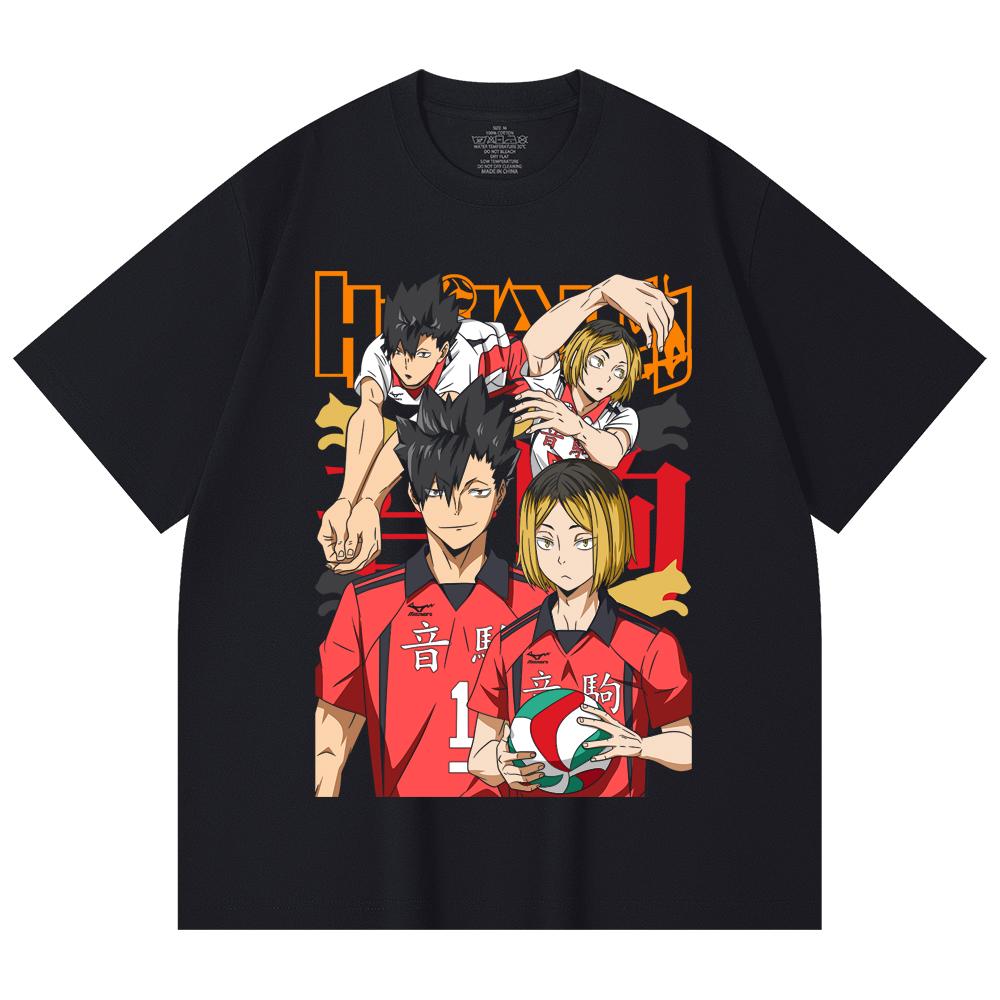 230 Gsm 100% Cotton Haikyu V6 Print Unisex Heavy Cotton T Shirt