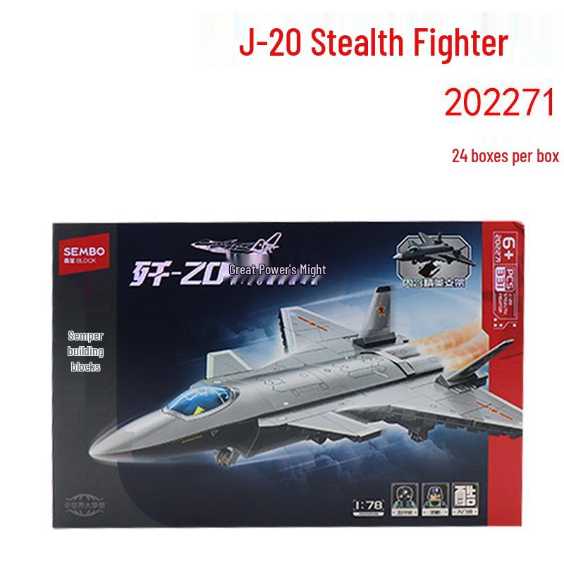 Senbao Military Series J-20 Stealth Fighter Building Blocks Toy 202271