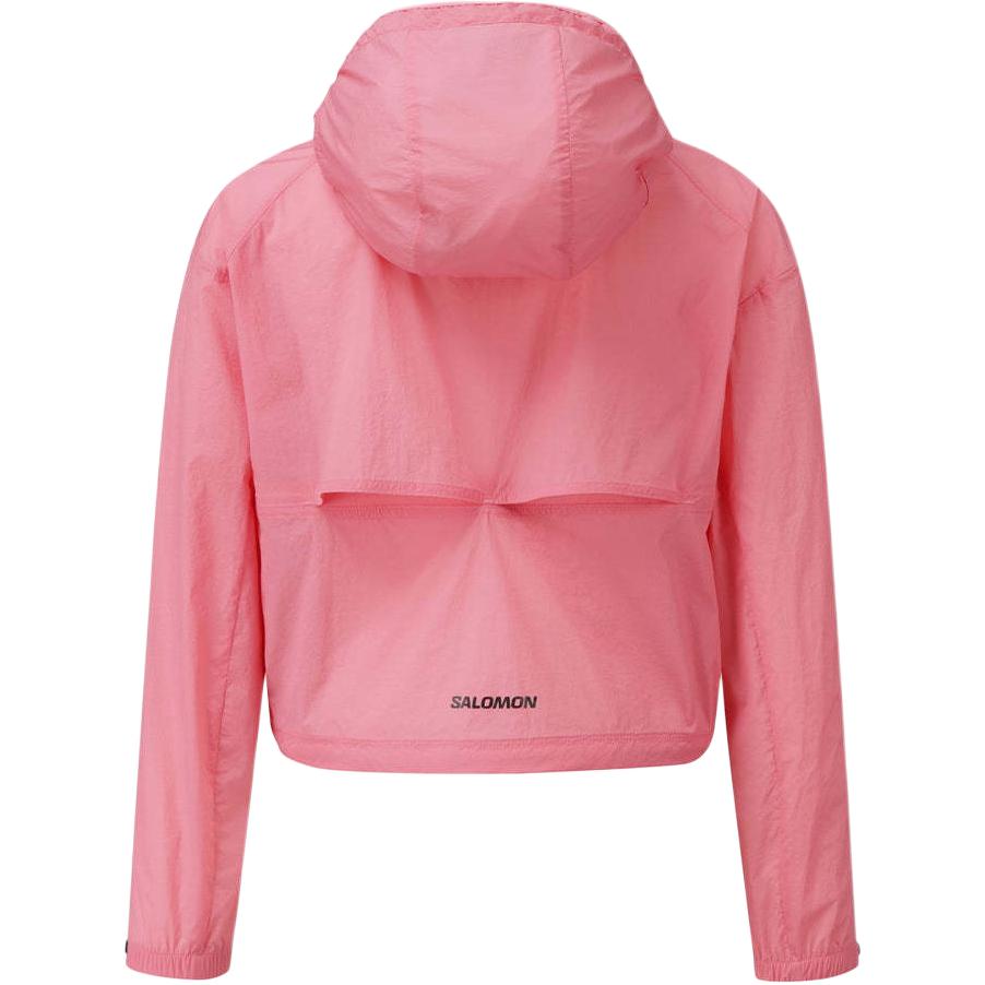 Salomon Modisey Aero Logo Outdoor Hooded Windbreaker Jacket Women Jacket Pink C28216