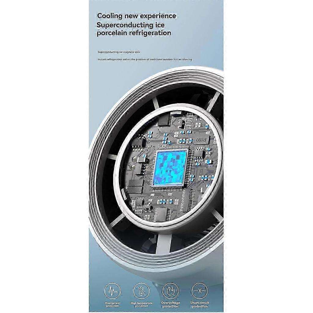 Portable fan with USB charging for home and office use