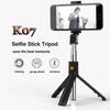 Selfie Stick Tripod K07 Extendable Stick Mini Tripod With Detachable Remote For Smart Phones Selfie Phone Holder