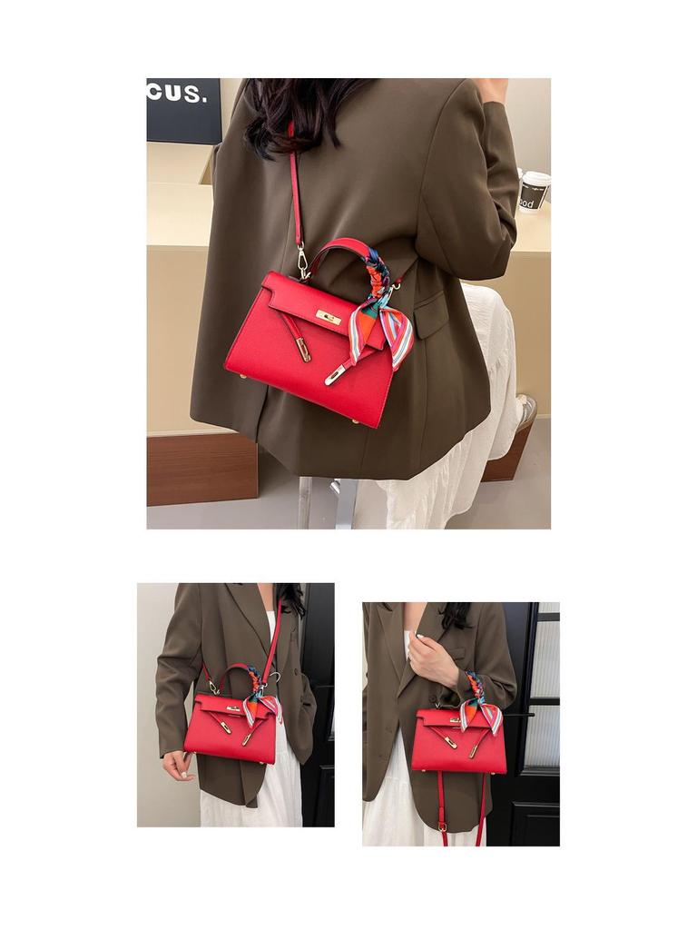 Kelly Light Luxury Handbag: Trendy, Versatile, Simple Texture Women's Shoulder & Crossbody Bag.
