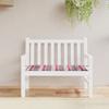 Garden Bench Cushion Red Checkered Pattern 100 X 50 X 3 Cm Oxford Fabric