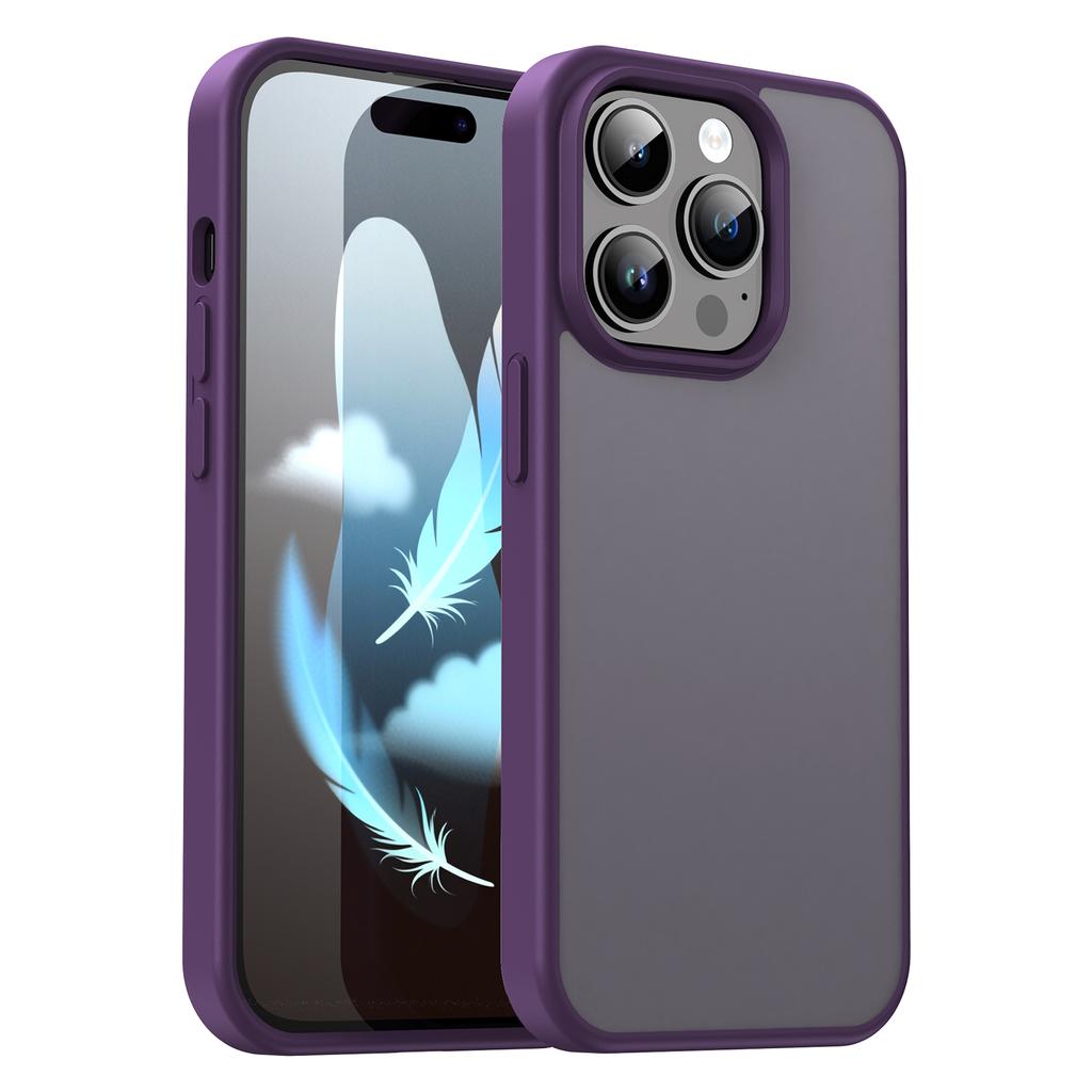 For iPhone 14 Pro Case Skin Touch Matte Anti Drop TPU PC Phone Back Cover