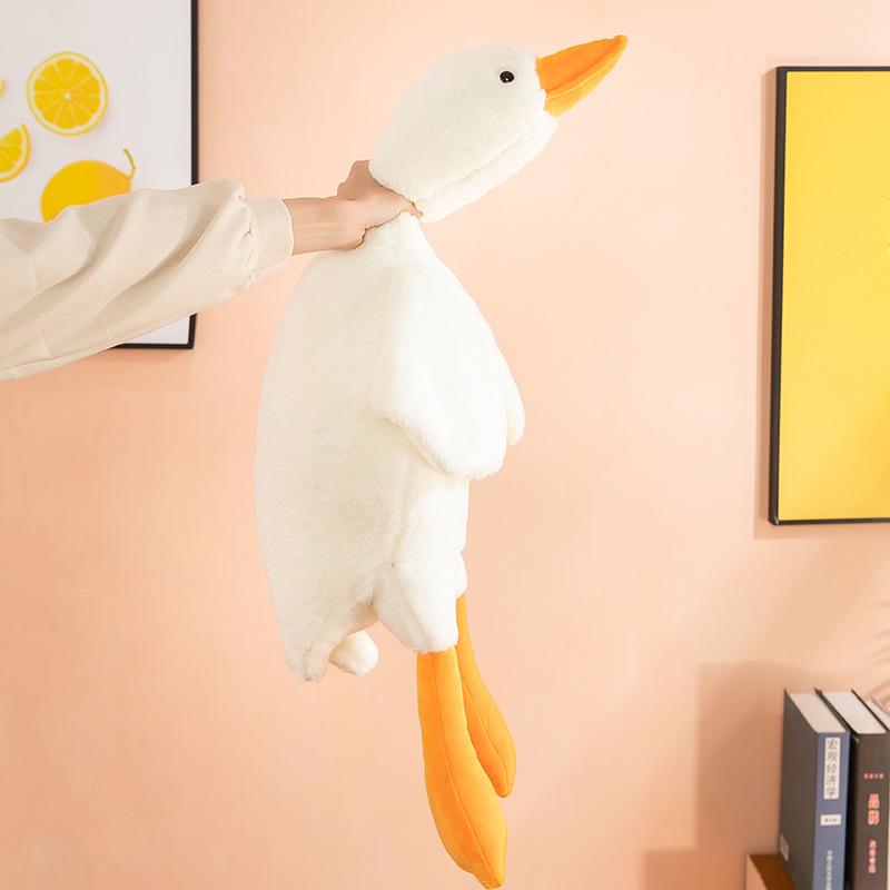 50-190cm Große Braune Kuscheltiere Ente Kawaii 7 Farben Riesige Gans Plüschtiere Schlafkissen Großes Weihnachtsgeschenk Für Kinder