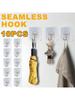 10/30PCS Transparent Seamless Adhesive Hooks, Strong Wall Mounted Hooks, Photo Frame Traceless And N