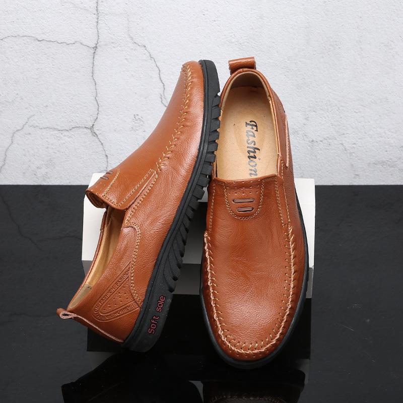 Fashion 2024 Autumn Winter Men's Leather Loafers Handmade Driving Shoes Male Casual Italian Luxury Loafer Shoes Brand Moccasins for Men