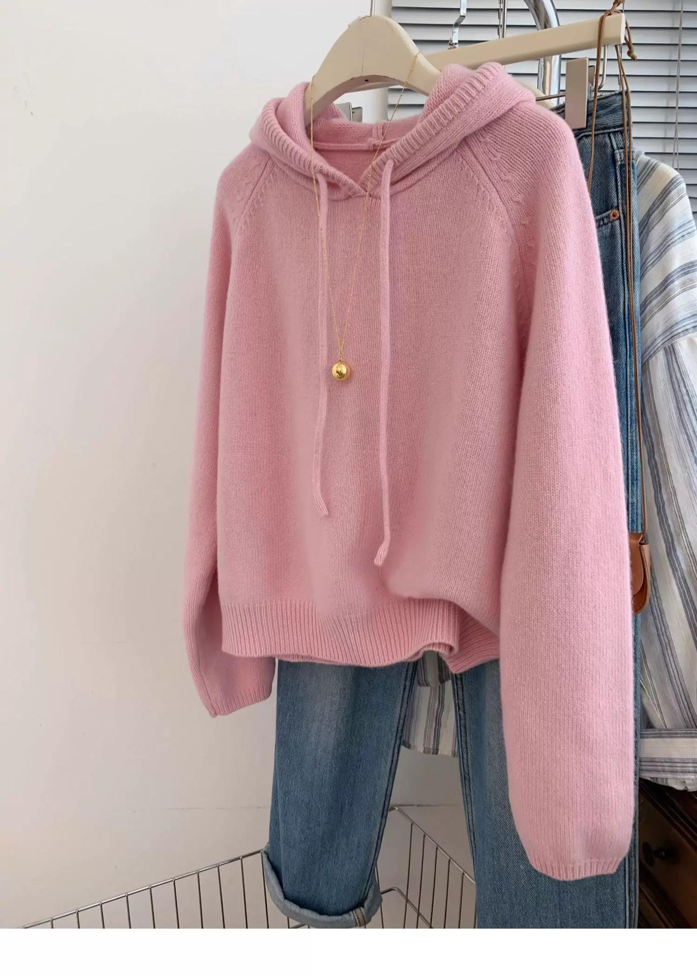 Women`s 100% Pure Wool Hooded Cashmere