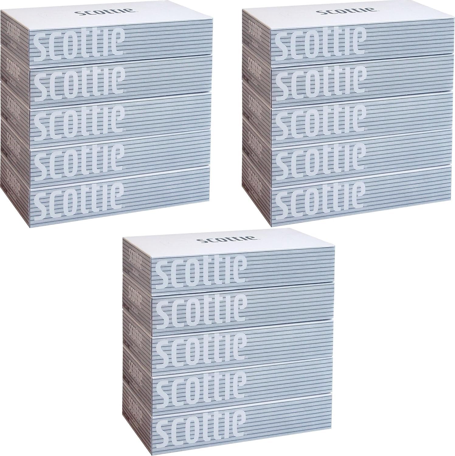 

Scotty Extra 400 листов х 3 упаковки Салфетки, Большие, (200 пар), 5-Pack белый
