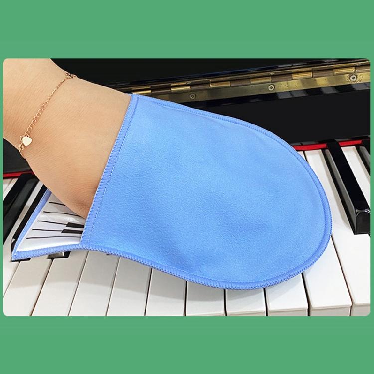 Piano Cleaning Gloves Plush Polishing Cloth Universal Instrument Cleaning Gloves