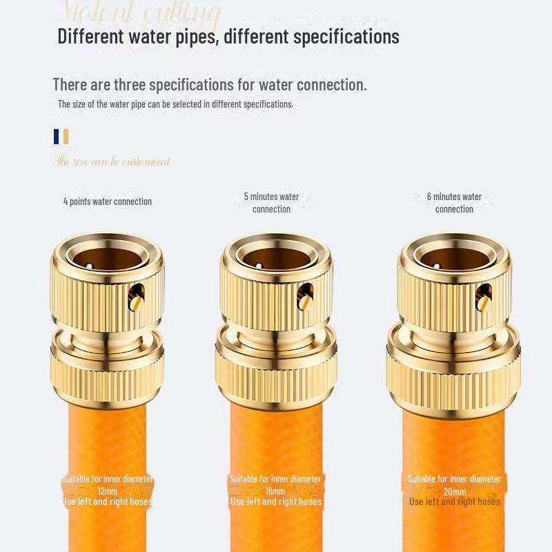 Kupfer 4-Punkt-Gewinde Standard-Wasserrohrgelenk für Waschmaschine und Autowaschpistole