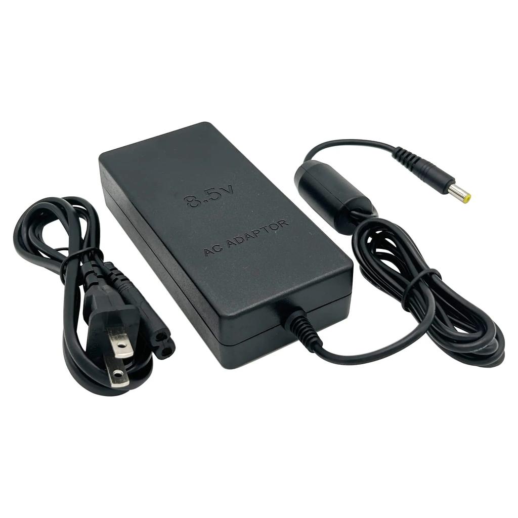 Replacement Game Console Charger 8.5V AC Power Adapter for PS2 Slim 70000 Series Replacement Charger with EU US Plug 100-240V Power Supply Cord