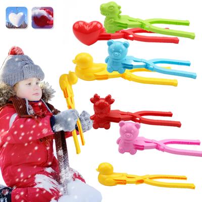 Cute Duck Snowball Clip Bear Snow Clay Ball Maker Outdoor Snowballs Mold Snow Shovel for Kids Outdoor Sports Snow Toys for Gifts
