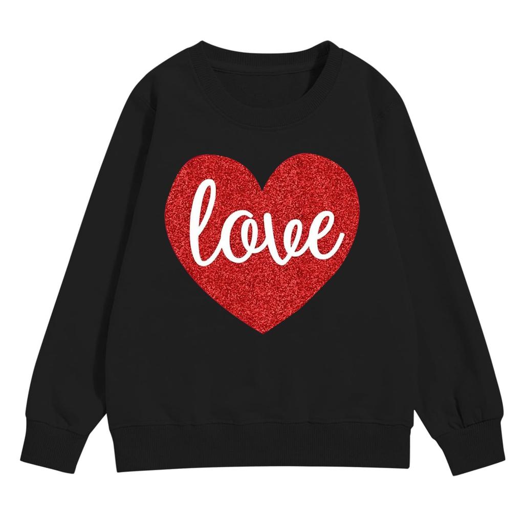 Girl's Sweatshirt, Long Sleeve, Neck Pullover, Cute Loose Neck Sweatshirt