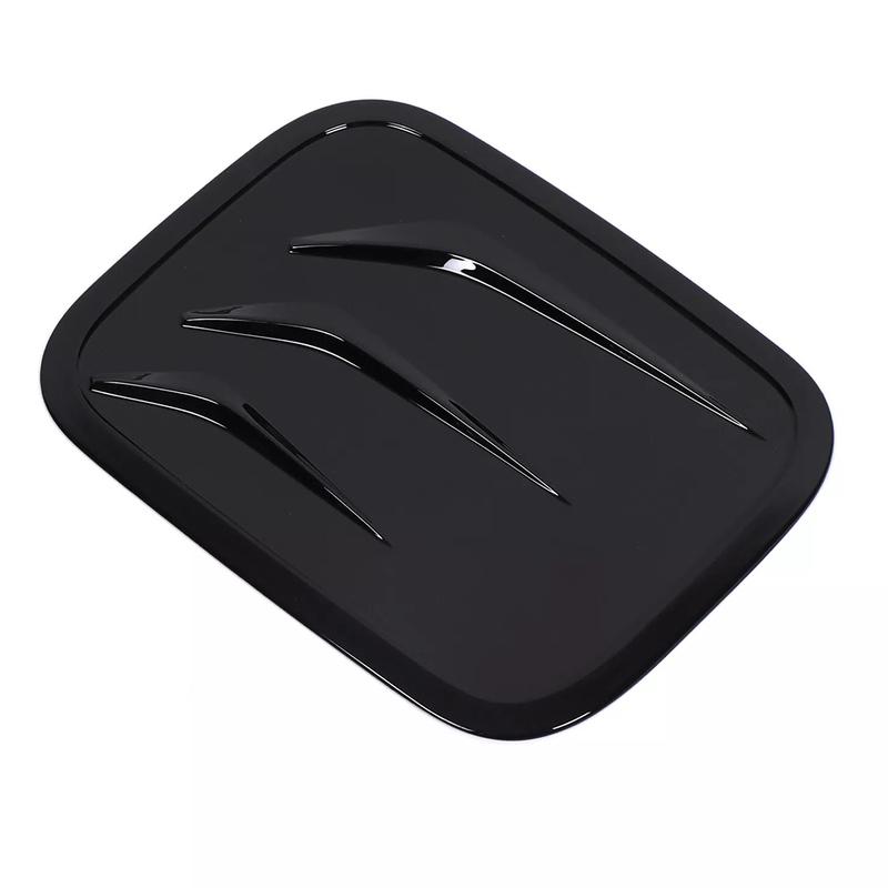 Car Accessories Fuel Filler Door Highlander Cover Bright Black Made Of ABS Material Practical Design For 2024 2025 Models