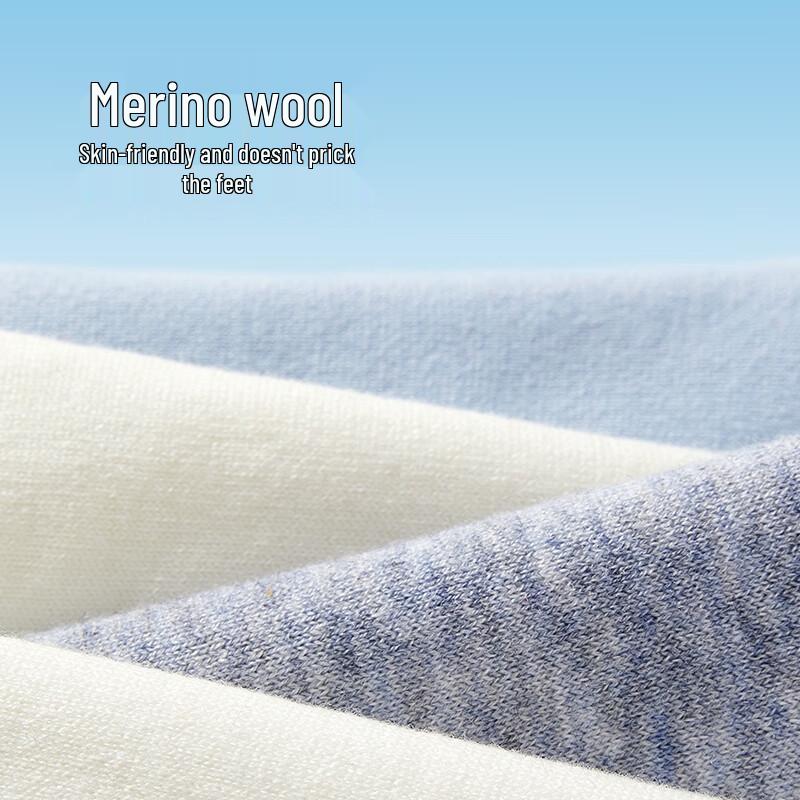 Hengyuanxiang Men's Wool Blend Crew Socks 3-Pair Gift Set