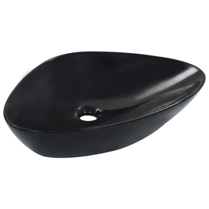 Black Ceramic Sink - VIDAXL - Triangular - 39 Cm - Interior - Countertop